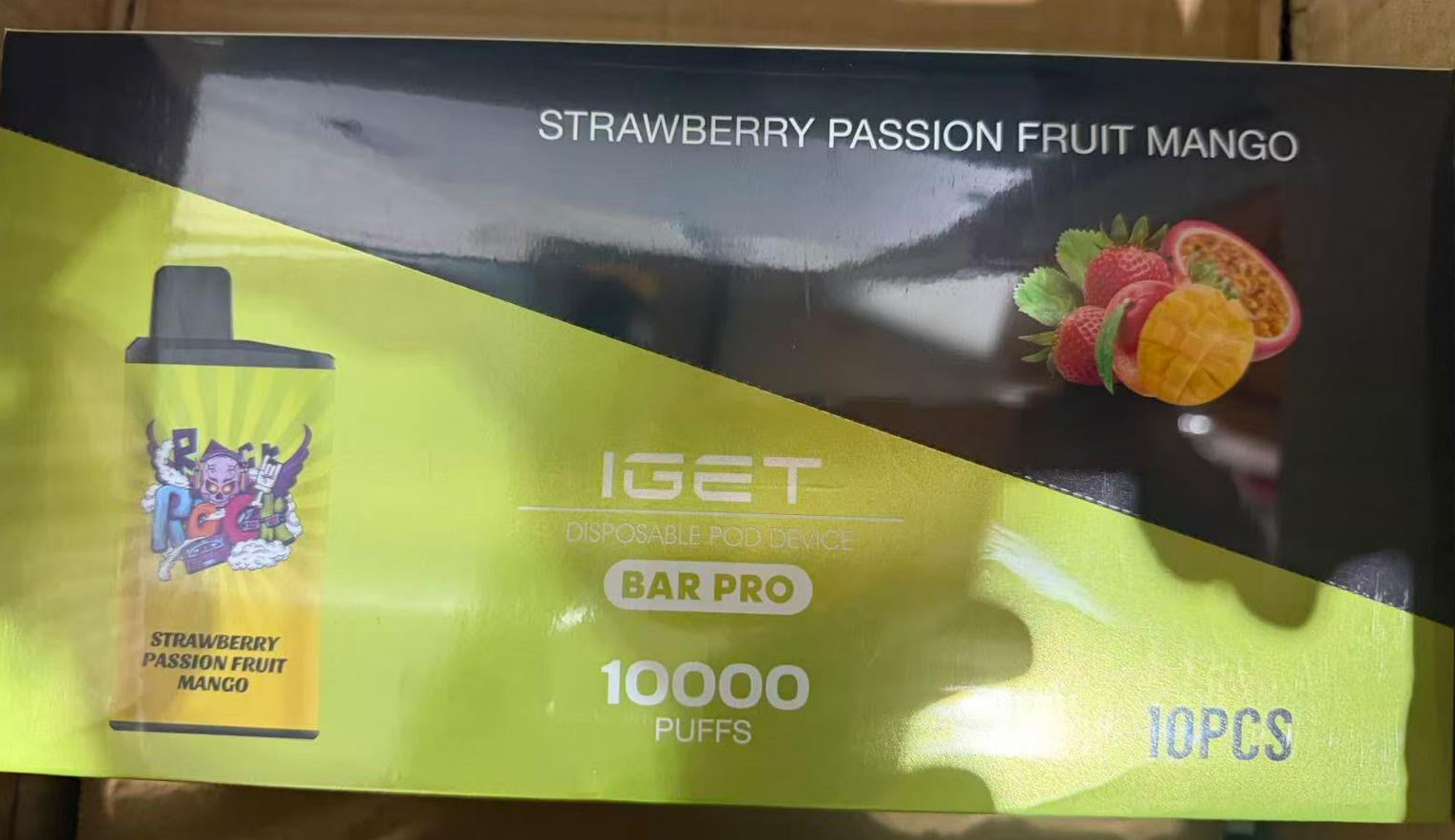 Strawberry Passion Fruit Mango IGET Bar Pro 10000 Puffs
